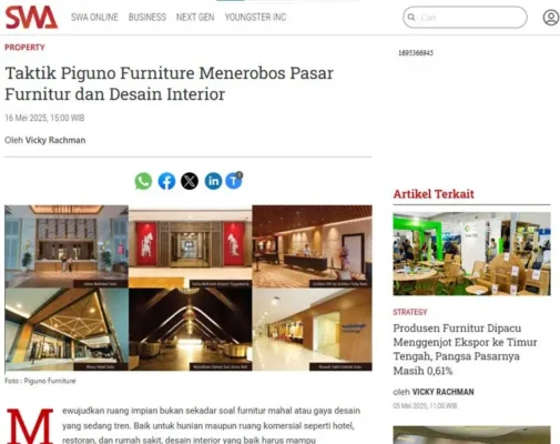 Press Release Piguno Furniture di SWA